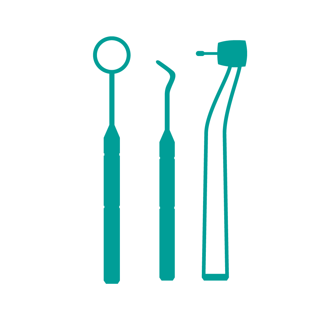 Graphic of dentistry tools