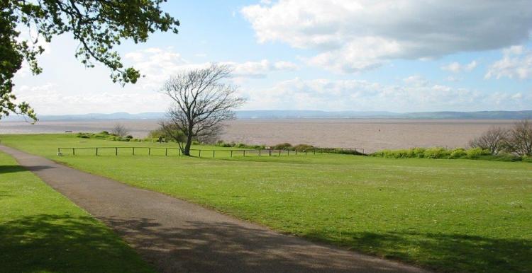 View over Clevedon fields 