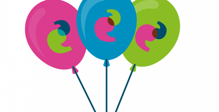 Graphic of three balloons