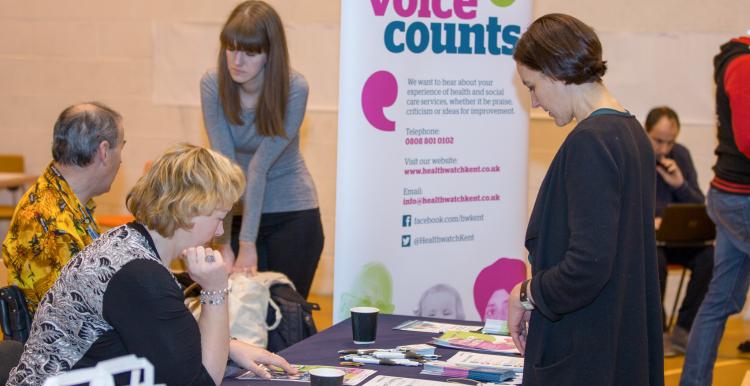 Healthwatch team at an engagement event