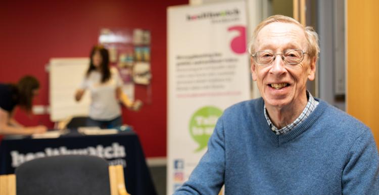 Gentleman smiling at the Camera