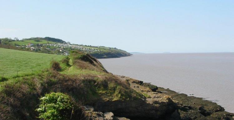 Coastal view in North Somerset