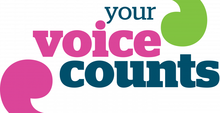Your voice counts campaign logo