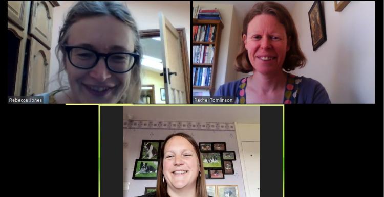 Example of a Zoom screen during video call