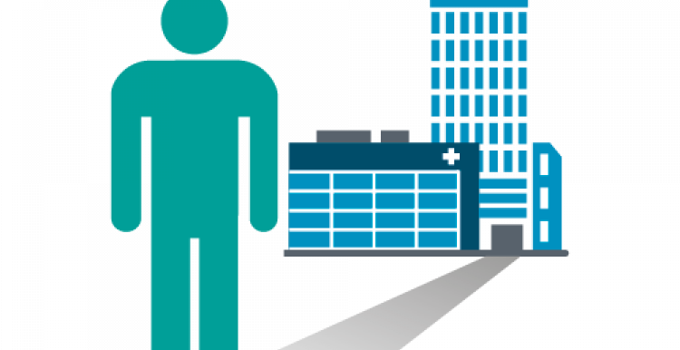 graphic of a hospital