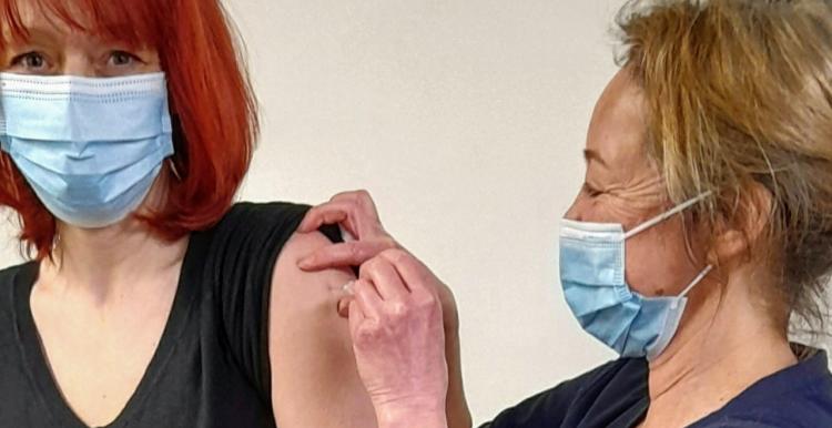 Julie and mum vaccine