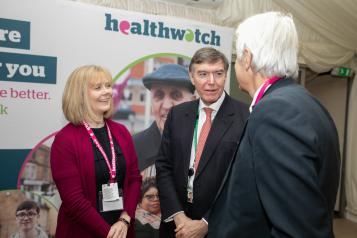 Group of adults talking