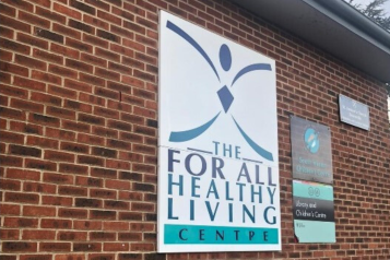For All Healthy Living Centre sign
