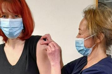 Julie and mum vaccine