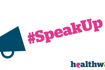 graphic of a megaphone shouting Speak Up